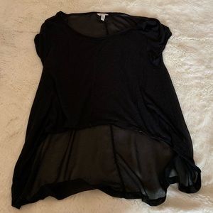 Aeropostale High/Low Tee - Black